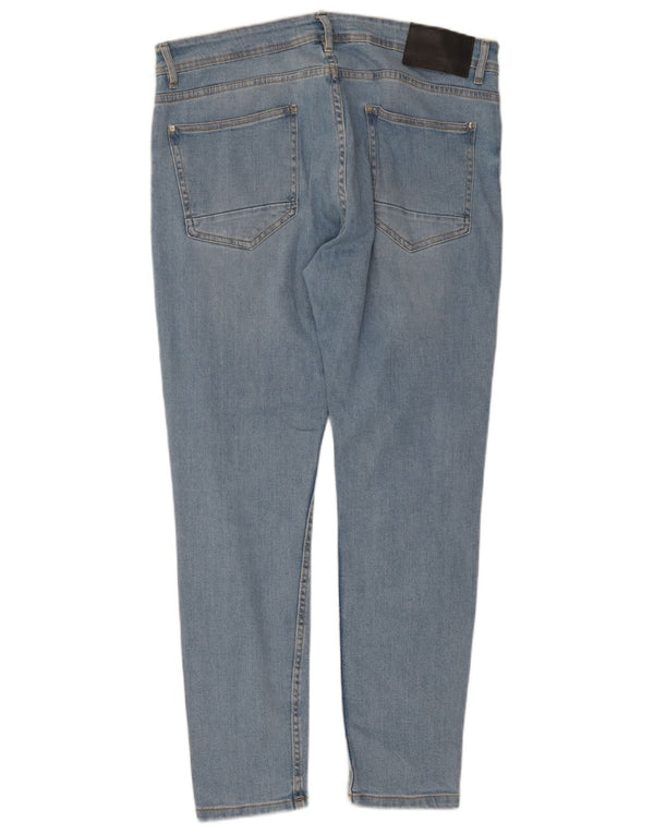 Zara Jeans Skinny Masculino EU 46 XL W36 L28 Azul