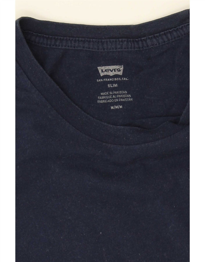 Camiseta masculina Levi's Slim Fit Top Médio Azul Marinho