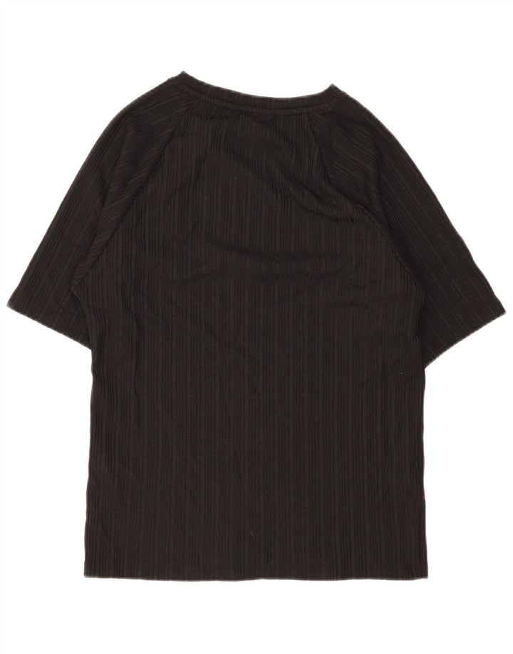 Camiseta feminina Lipsy UK 16 grande poliéster preto