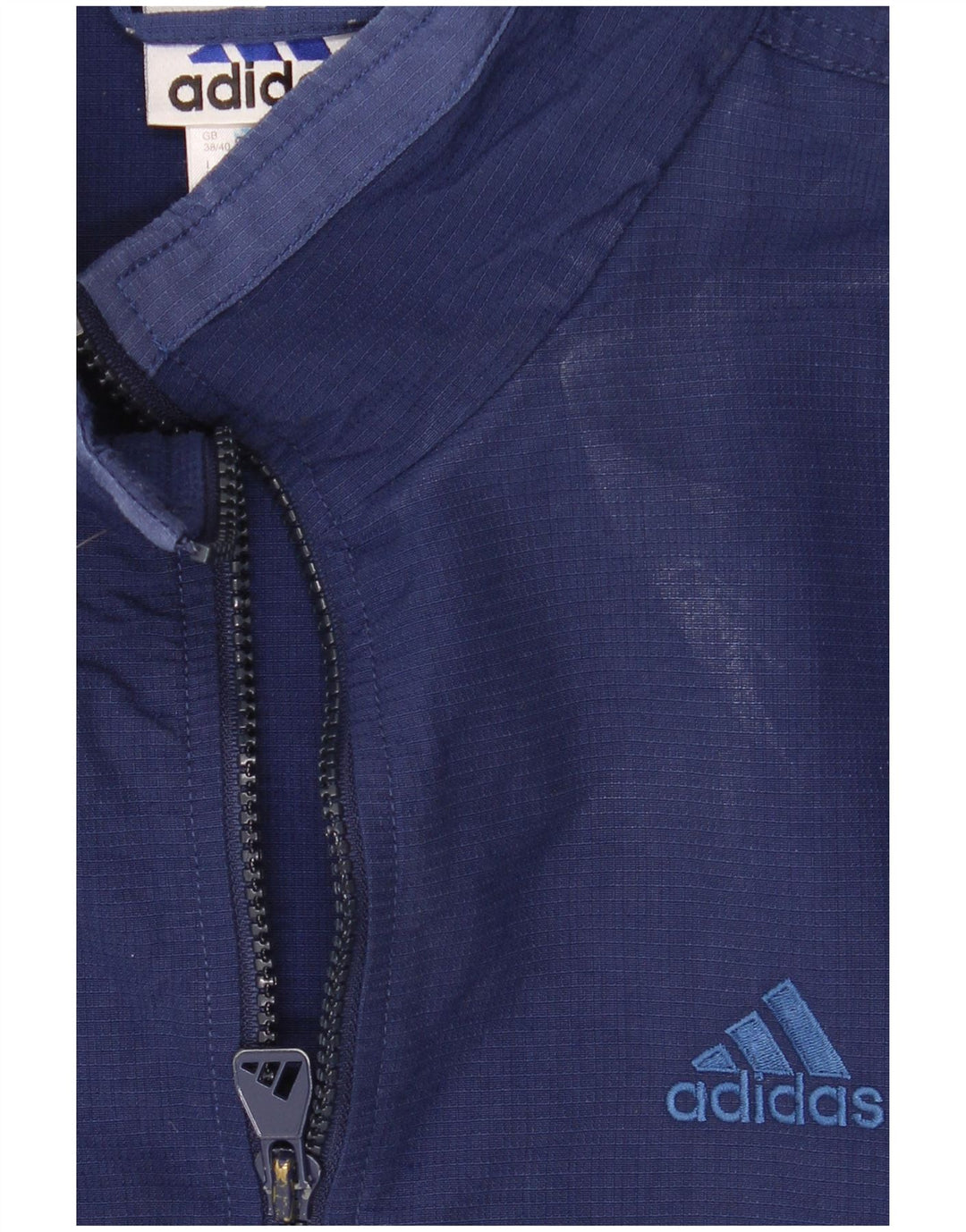 Adidas Mens Tracksuit Top Jacket UK 38/40 Médio Azul Marinho Colorblock