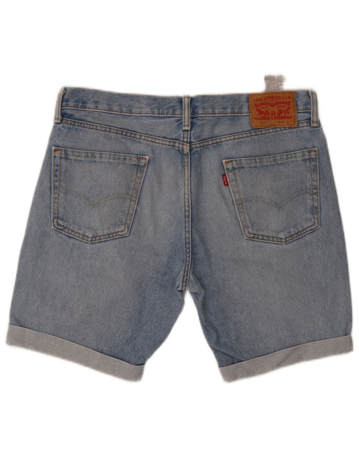 Shorts jeans masculino 511 Levi's W34 grande azul algodão