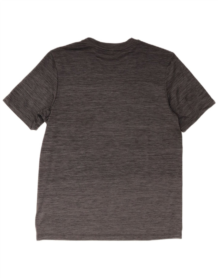 Camiseta masculina Adidas Top cinza médio manchado de poliéster