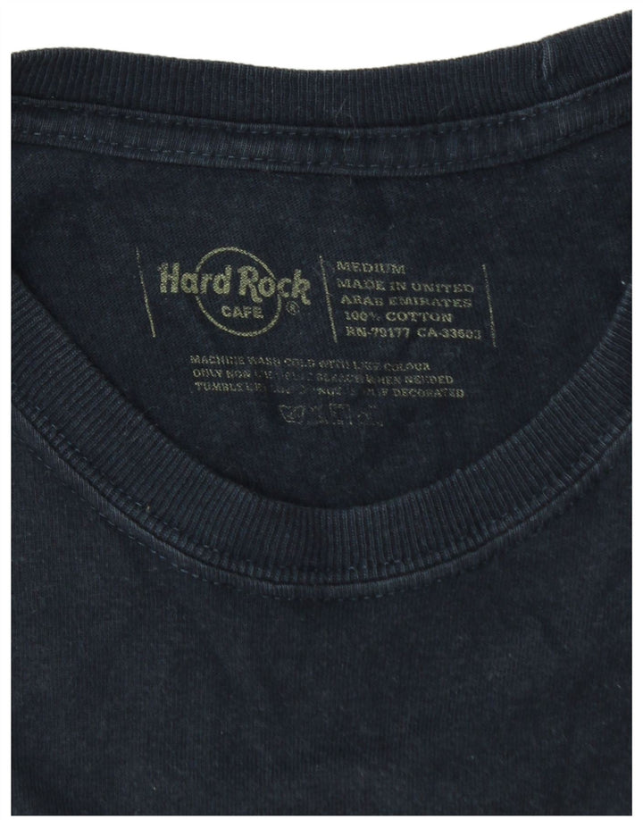 Camiseta masculina Hard Rock Barcelona Graphic Top Médio Algodão Azul Marinho