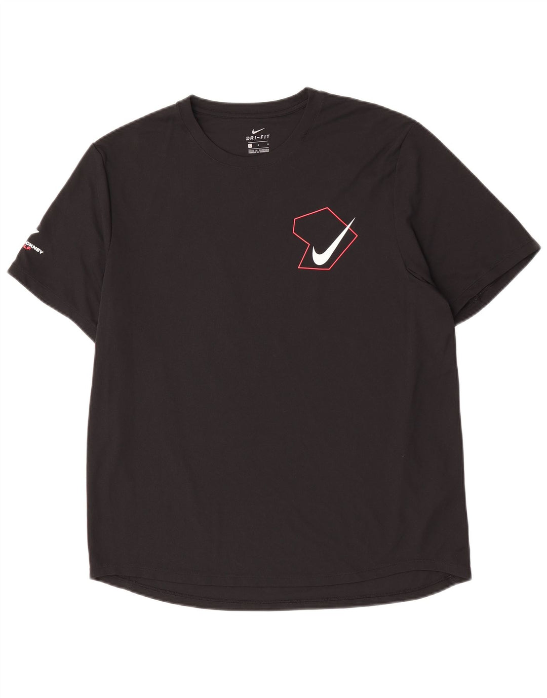 Camiseta Nike Masculina Dri Fit Graphic Top Grande Poliéster Preto