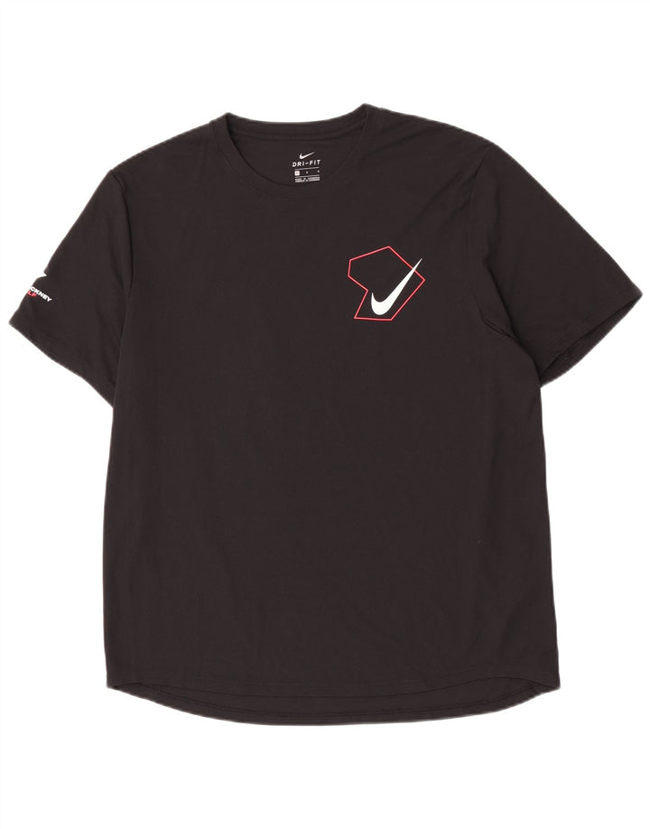 Camiseta Nike Masculina Dri Fit Graphic Top Grande Poliéster Preto