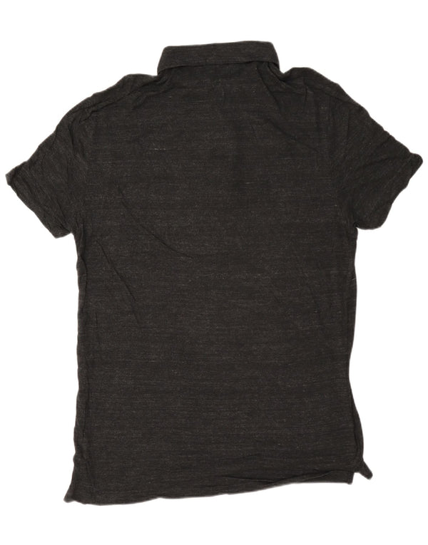 Camisa polo masculina All Saints grande cinza manchada
