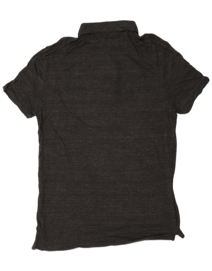 Camisa polo masculina All Saints grande cinza manchada