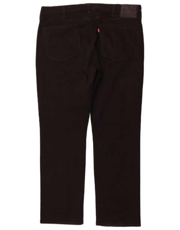 LEVI'S Masculino 514 Straight Jeans W38 L32 Algodão Preto