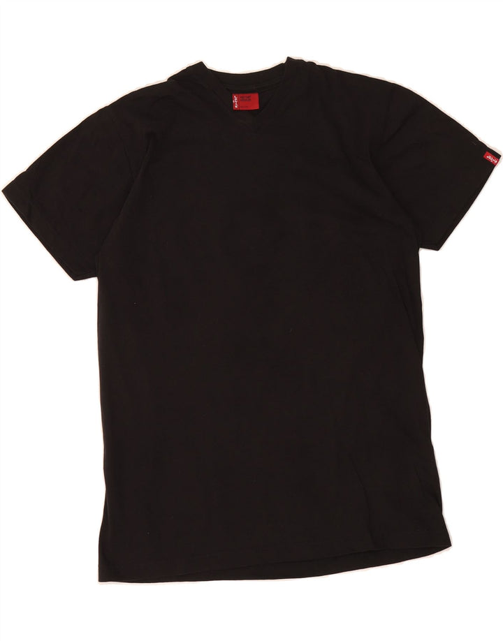 LEVI'S Womens T-Shirt Top UK 12 Medium Black Cotton Vintage Levi's and Second-Hand Levi's from Messina Hembry 