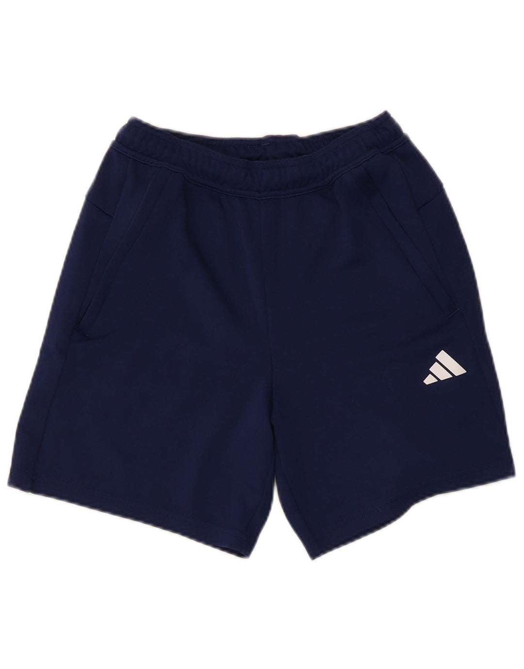 Shorts esportivos masculinos Adidas Aeroready pequenos poliéster azul marinho