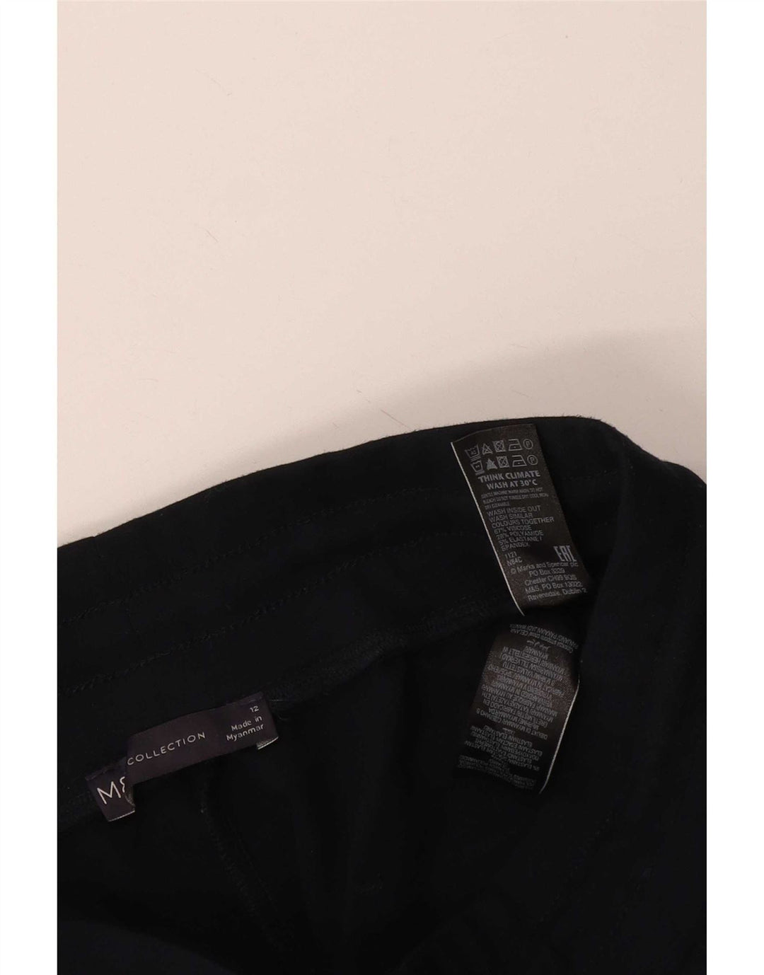 Calça de treino feminina Marks & Spencer Reino Unido 12 médio azul marinho