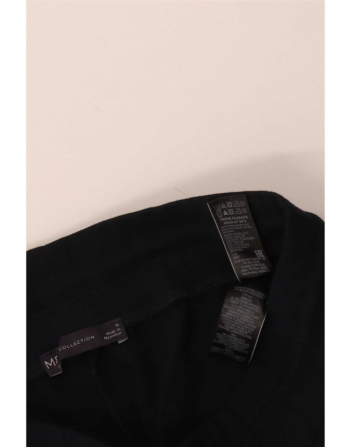 Calça de treino feminina Marks & Spencer Reino Unido 12 médio azul marinho