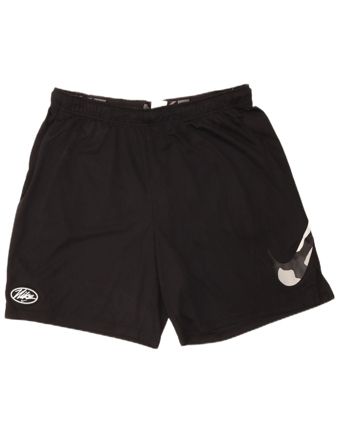 Shorts esportivos gráficos masculinos Nike Dri Fit 2XL poliéster preto