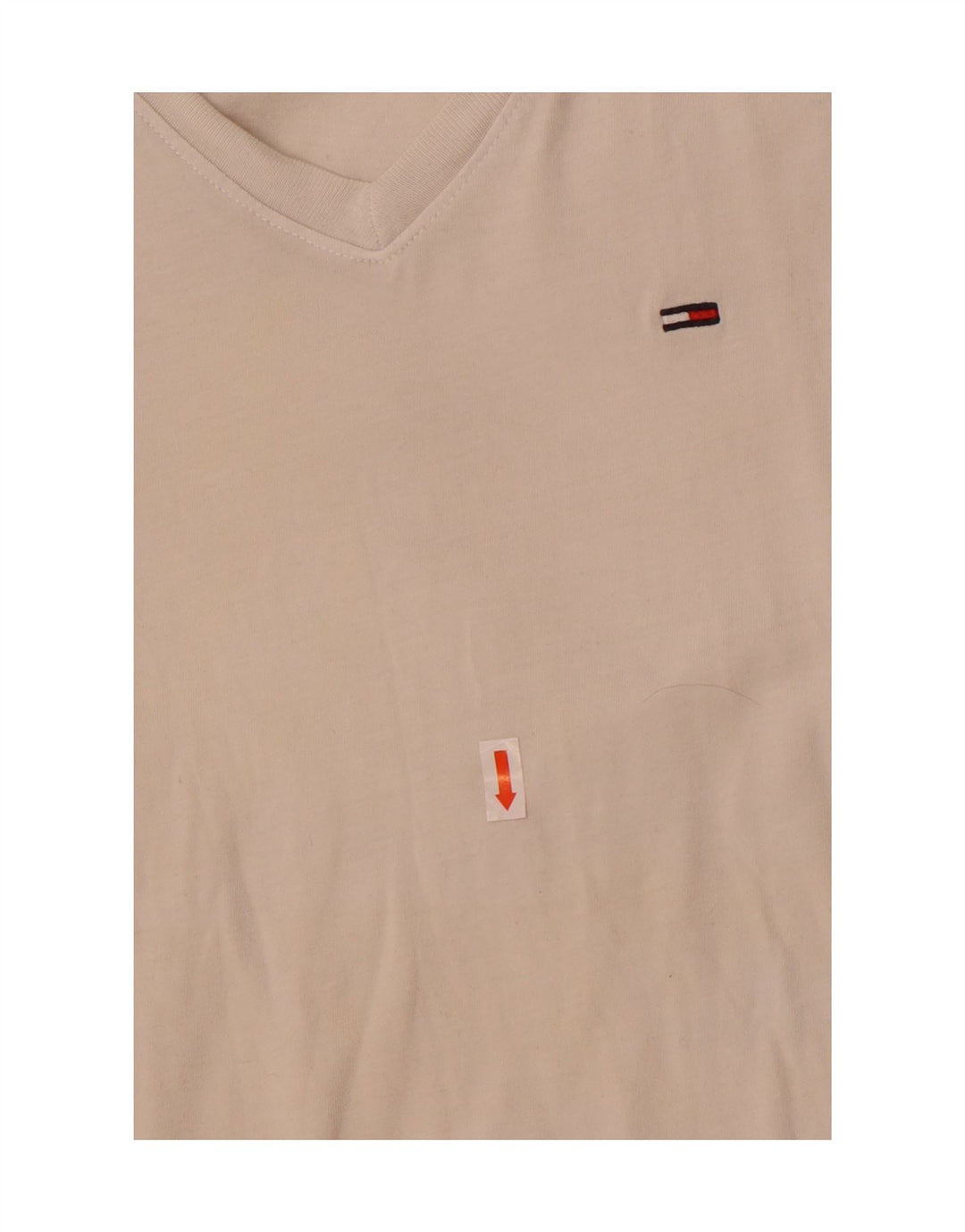 Camiseta feminina Tommy Hilfiger UK 12 algodão branco médio