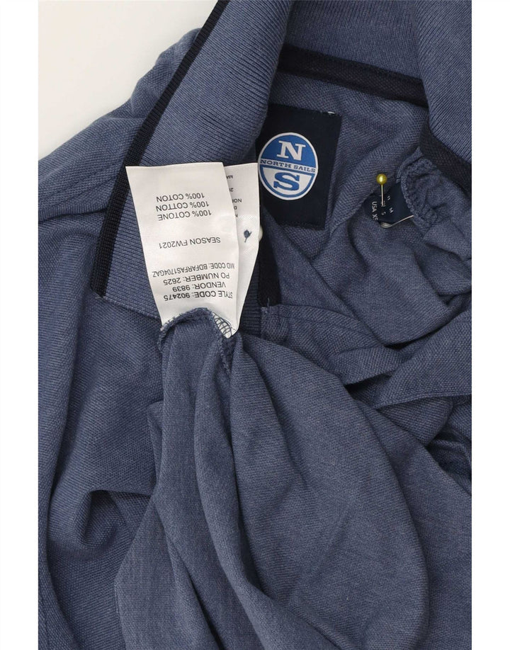Camisa polo masculina North Sails médio listrado azul marinho de algodão