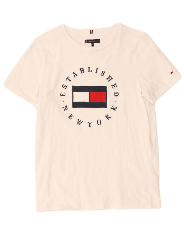 Camiseta Tommy Hilfiger Boys Graphic 15-16 Anos Algodão Branco