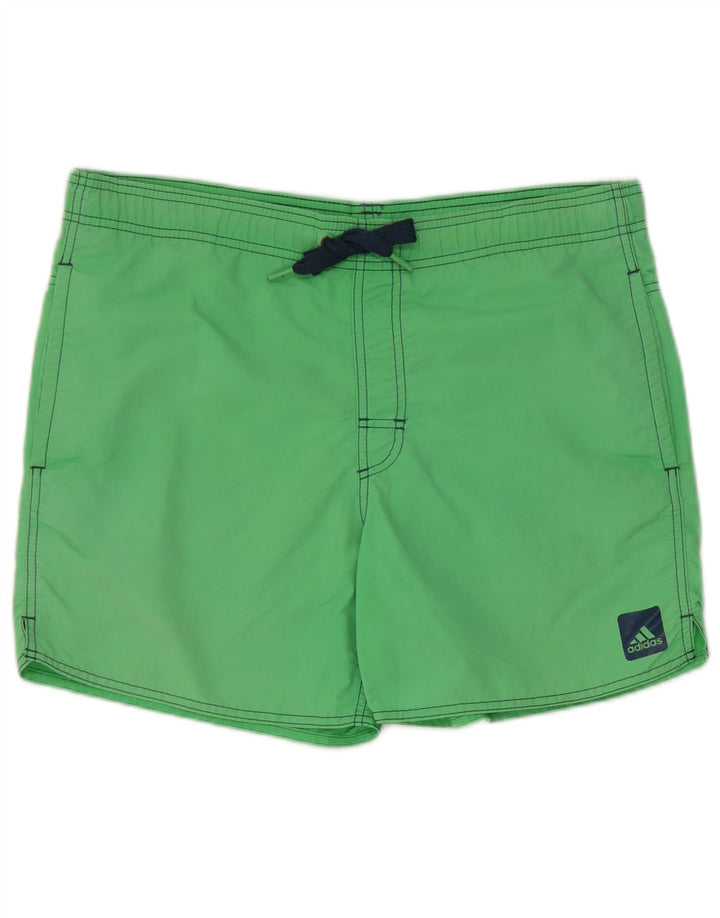 Adidas Mens Shorts De Natação Pequeno Verde Nylon