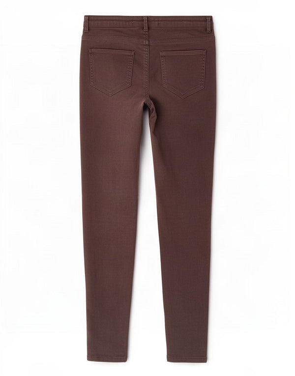 Zara Jeans Skinny Feminino UE 38 Pequeno W28 L28 Marrom