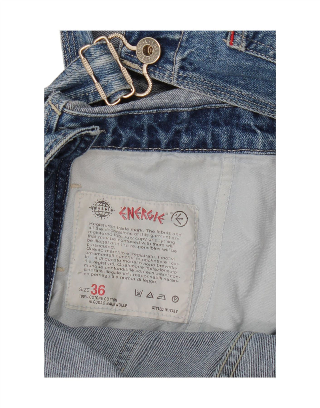 Macacão feminino jeans reto W36 L30