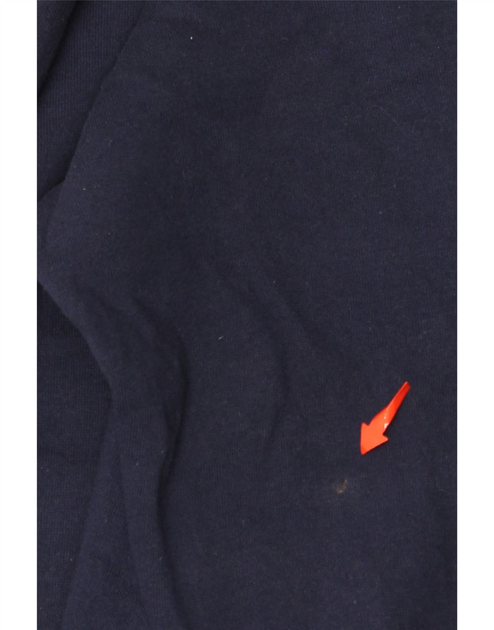 Suéter masculino RUSSELL ATLÉTICO Dri-Power Zip com capuz grande algodão azul marinho