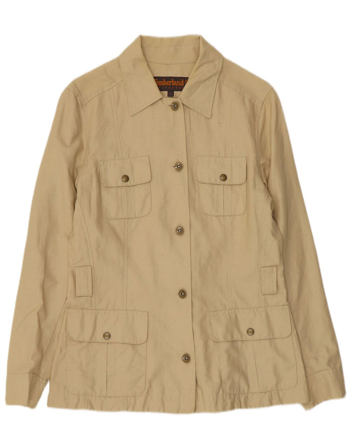 Jaqueta utilitária feminina Timberland UK 14 grande linho bege