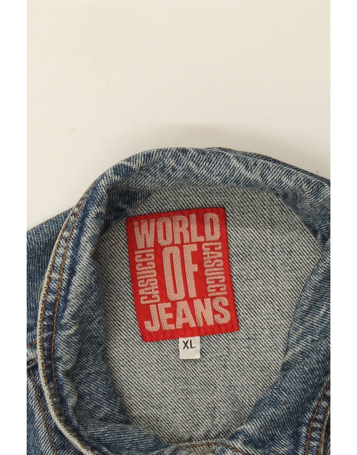 Jaqueta jeans masculina Casucci UK 42 XL azul