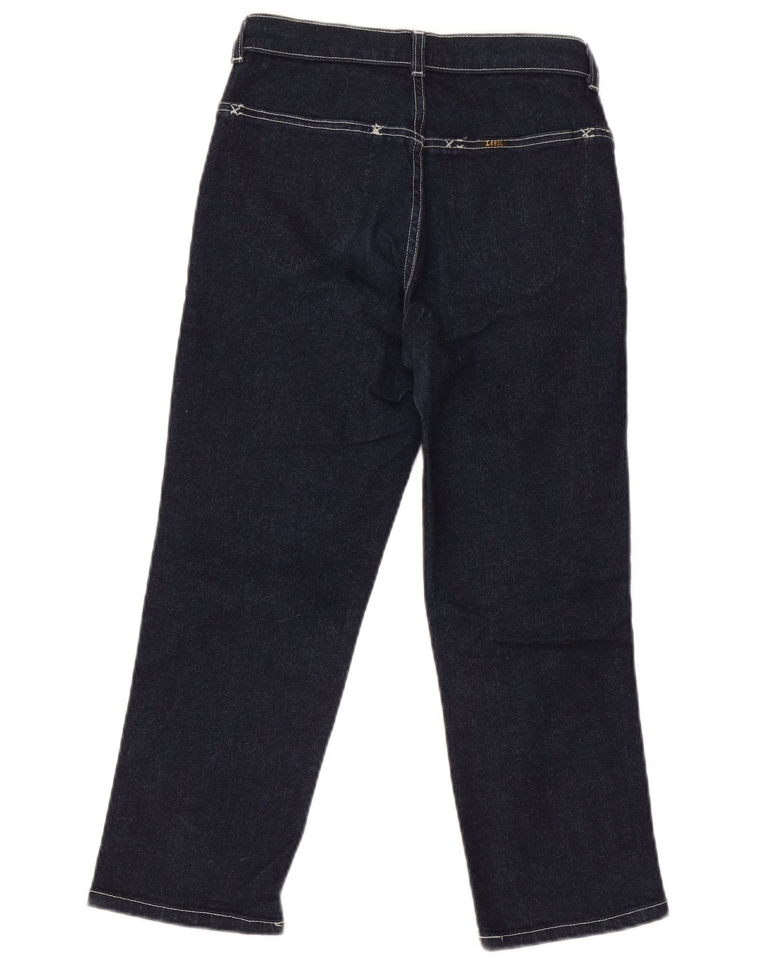 Lee Womens Capri Jeans W28 L23 Azul Marinho Algodão