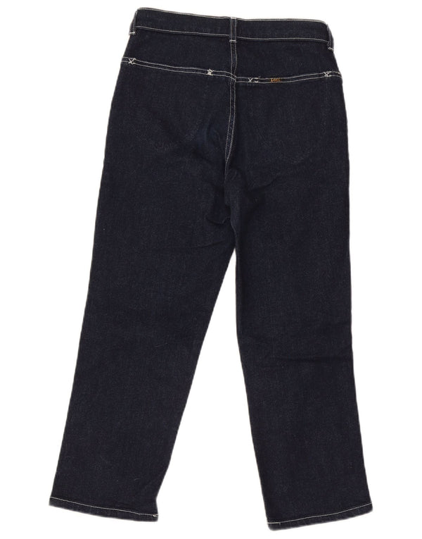 Lee Womens Capri Jeans W28 L23 Azul Marinho Algodão