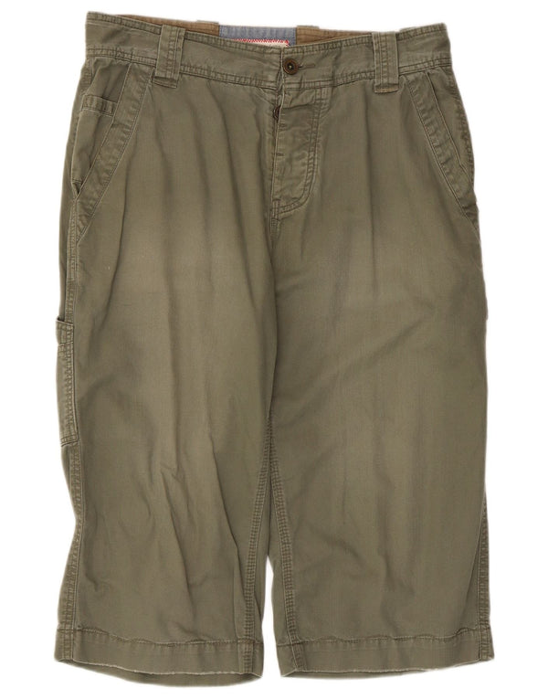 Bermuda cargo masculina Fat Face W32 algodão cáqui médio