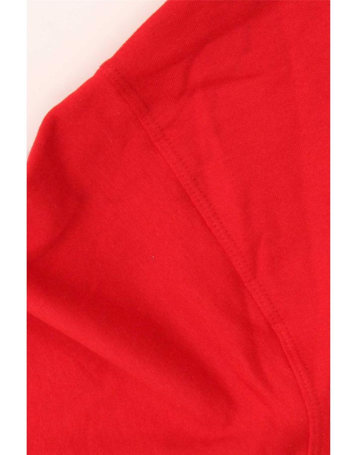 Suéter feminino Champion com zíper e gola em algodão vermelho médio