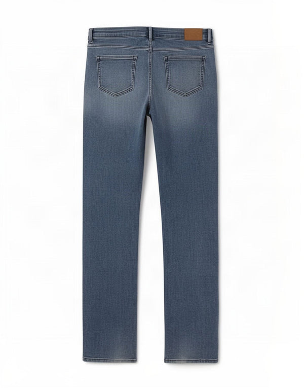 Marks & Spencer Feminino The Sophia Straight Jeans Reino Unido 14 Médio W30 L32 Azul