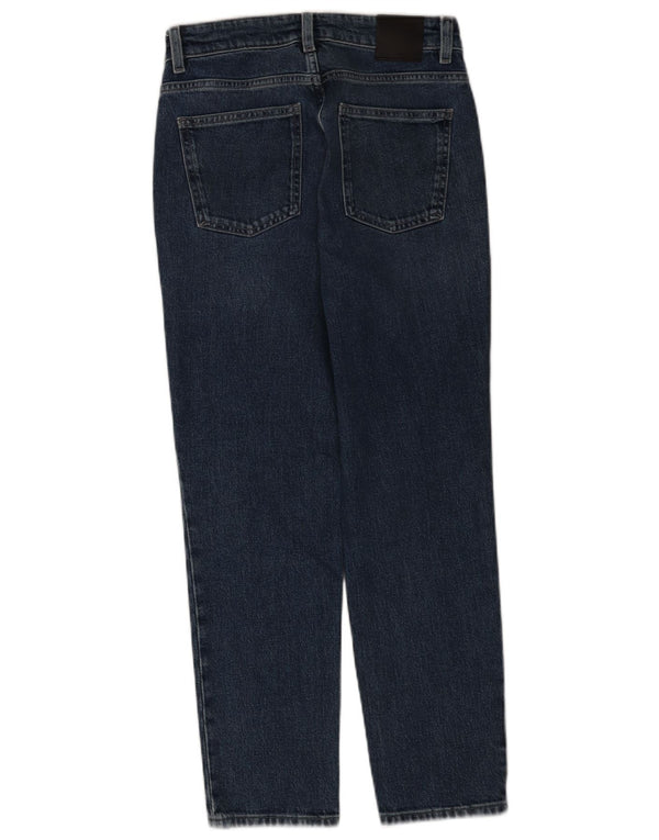 Jeans retos femininos Massimo Dutti EU 36 XS W26 L26 azul algodão