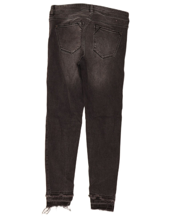 Calça jeans skinny feminina Zara EU 36 XS W26 L26 algodão cinza