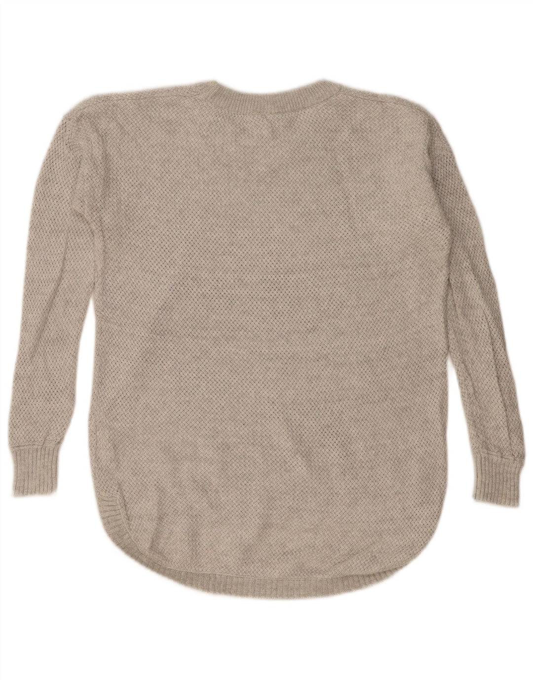 Suéter feminino RIP CURL Longline com gola redonda UK 6 XS algodão cinza