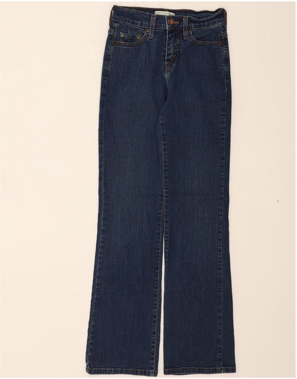 Jeans femininos LEVI'S Perfectly Slimming Bootcut EUA 2 XS W24 L30 algodão azul