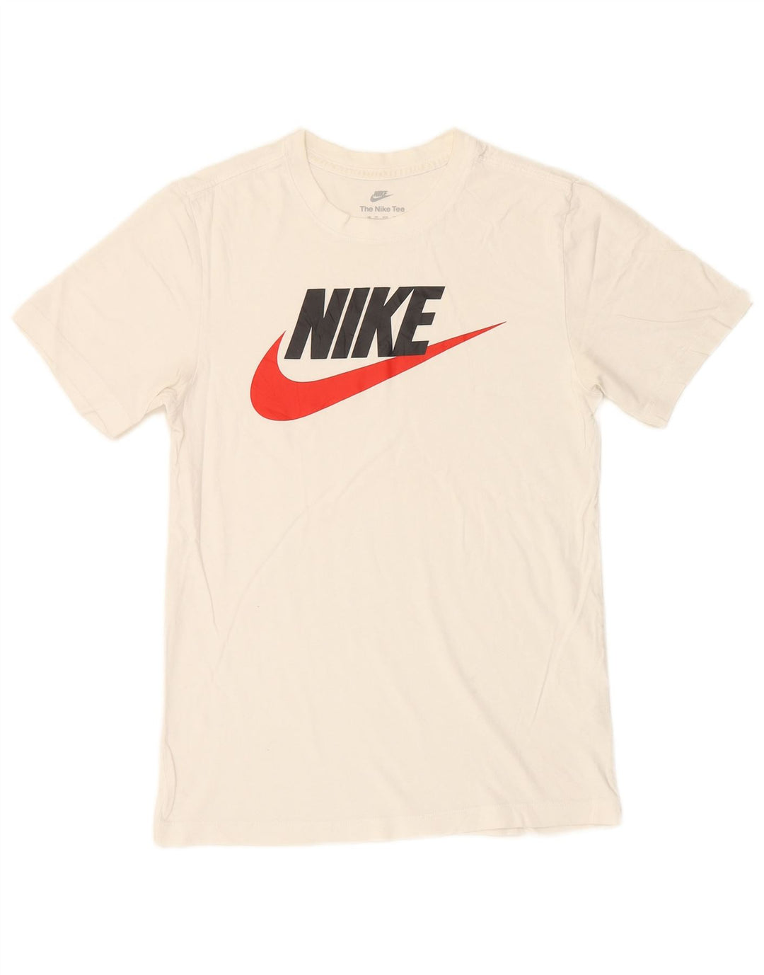 Camiseta gráfica masculina NIKE XS algodão branco