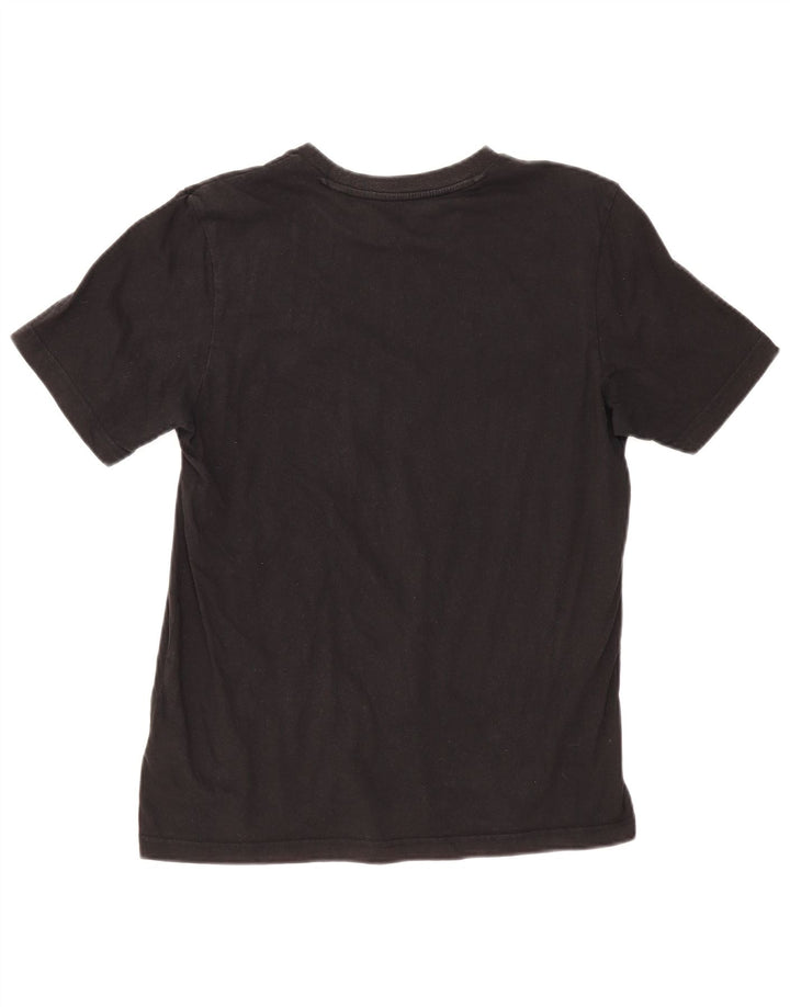 Adidas Mens Camiseta Top Pequeno Algodão Preto