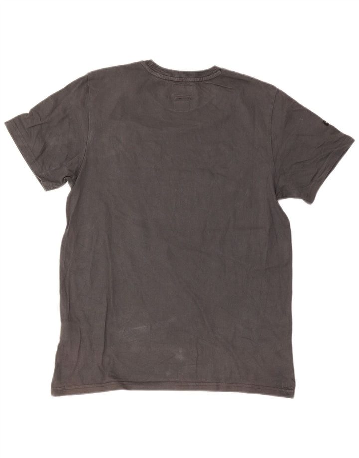 Camiseta masculina Superdry Standard Graphic grande algodão cinza