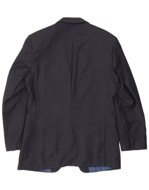 Jaqueta blazer masculina de 2 botões Marks & Spencer Reino Unido 38 azul marinho médio