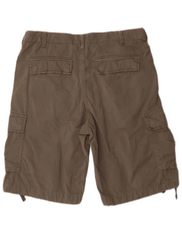 Shorts cargo masculino Jack & Jones pequeno W29 algodão cáqui
