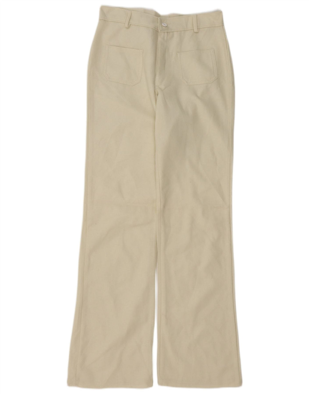 Calça casual feminina vintage bootcut W30 L34 off white