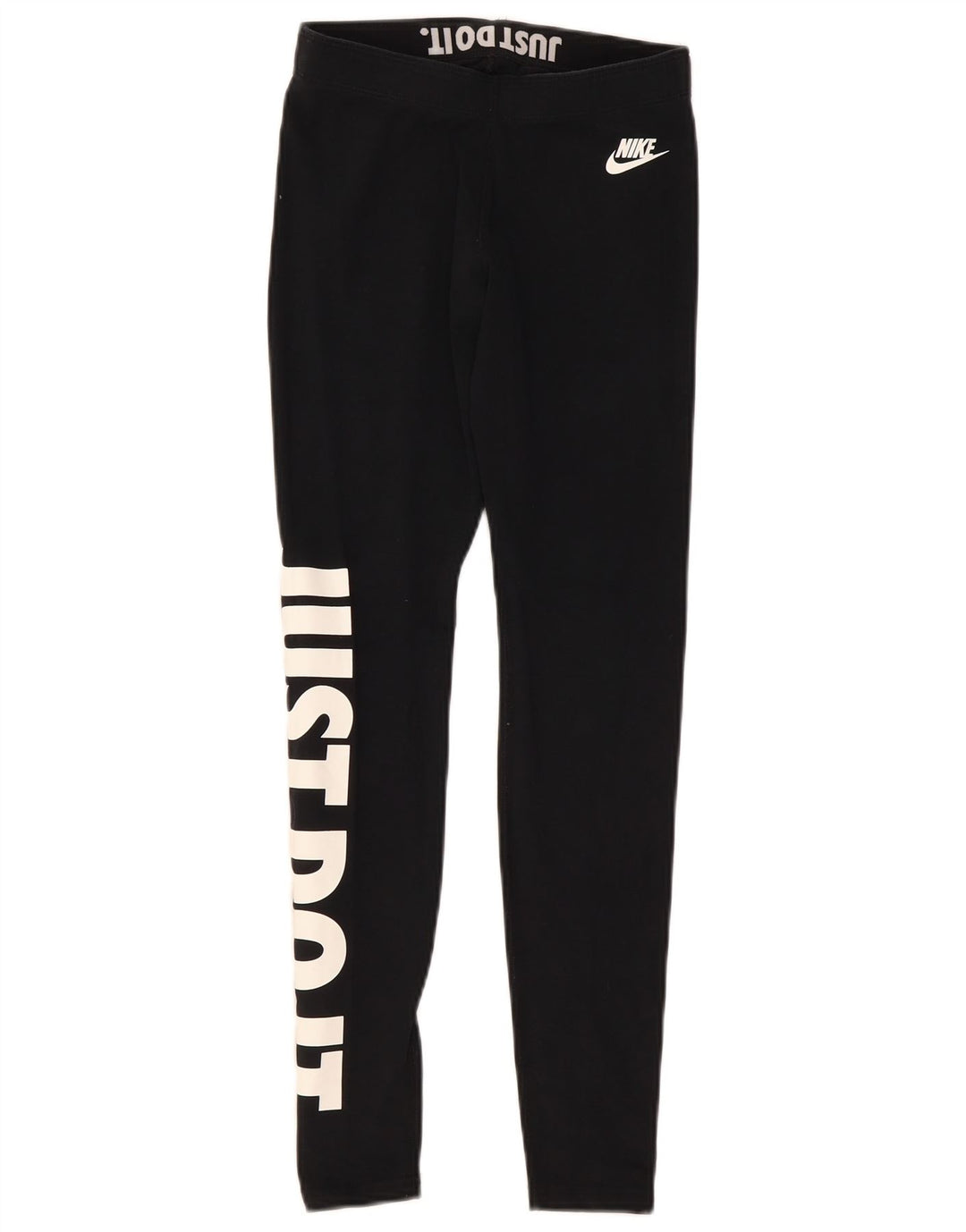 Leggings Nike Femininas Graphic UK 8 Pequenas Algodão Preto