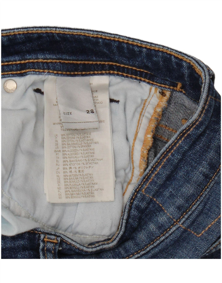 Jeans Slim Feminino Diesel W28 L26 Azul Algodão
