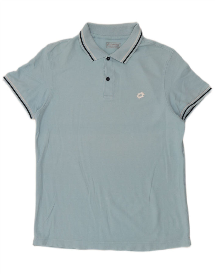 Camisa polo masculina Lotto grande azul
