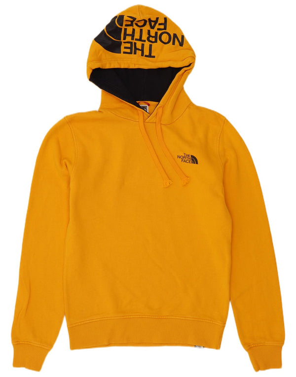 Jumper com capuz gráfico masculino The North Face XS de algodão amarelo