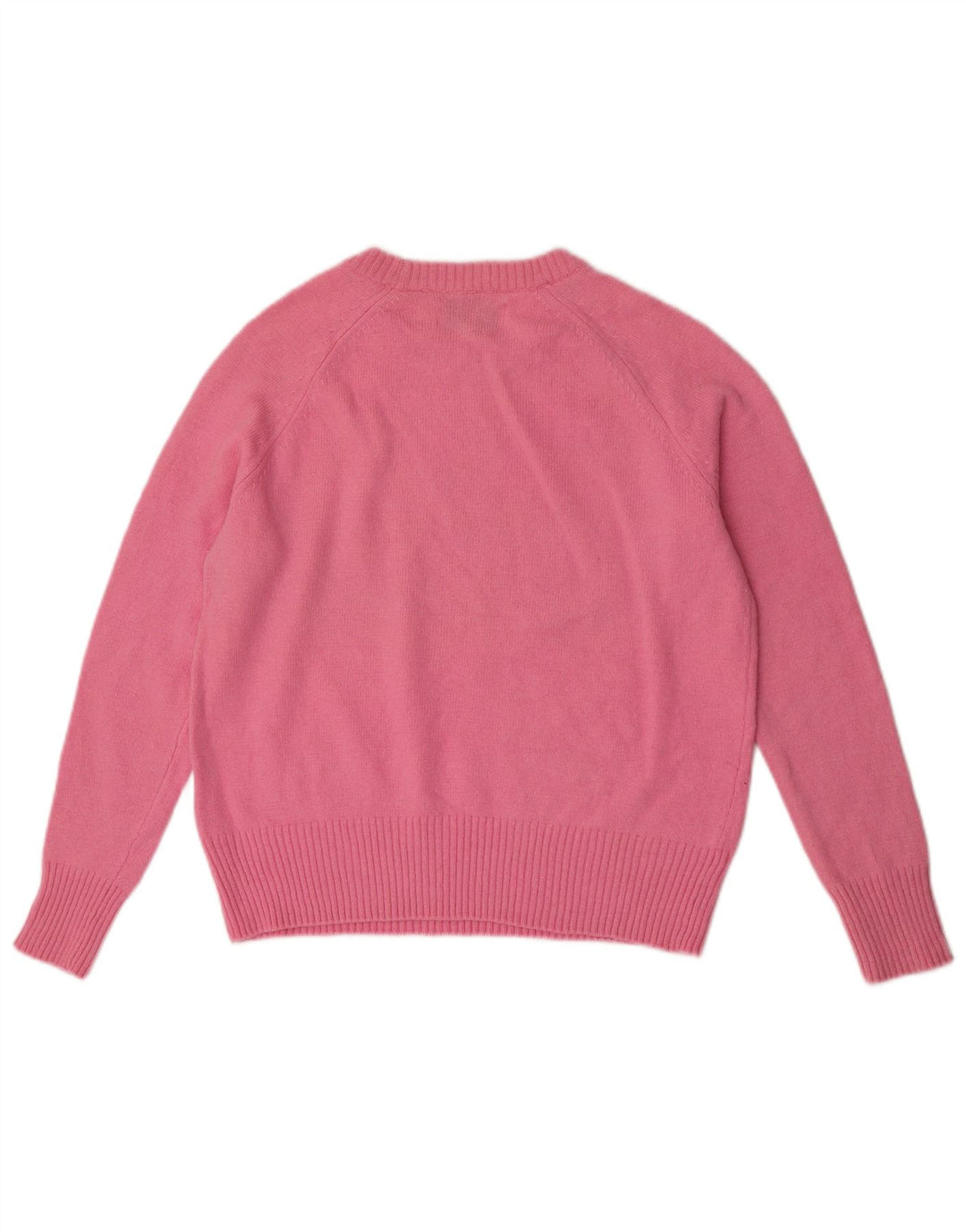 Suéter feminino Superdry com gola redonda, Reino Unido 14, rosa médio