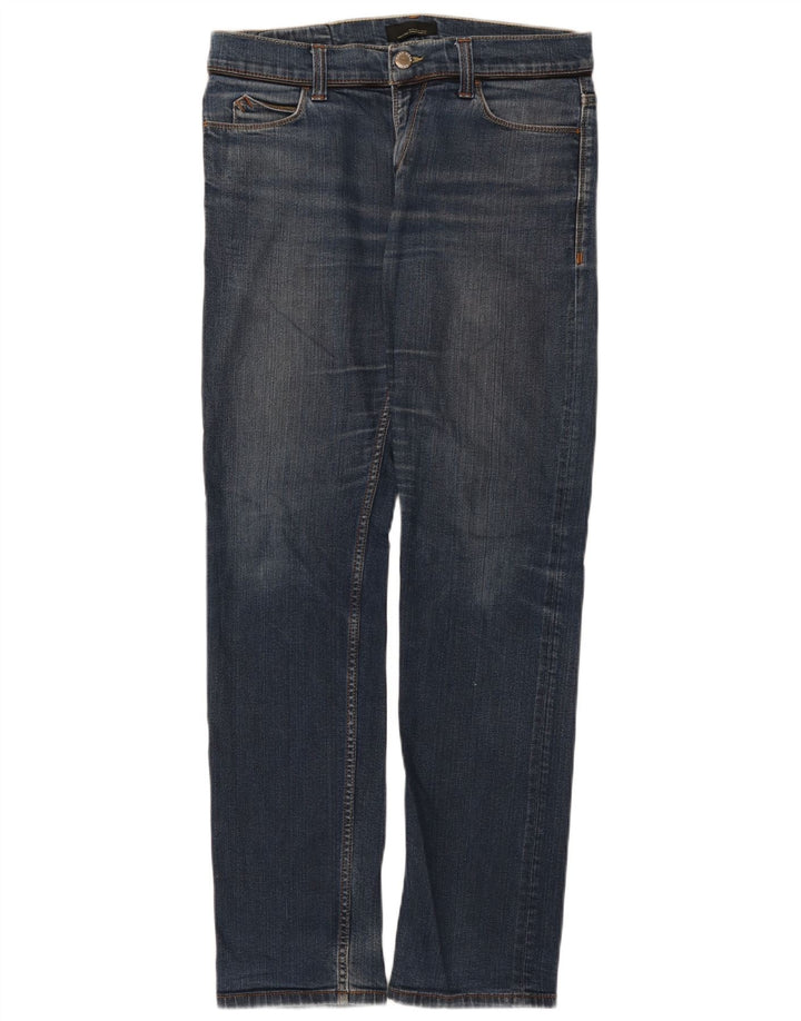 Zara Mens Straight Jeans EU 42 Grande W32 L32 Azul