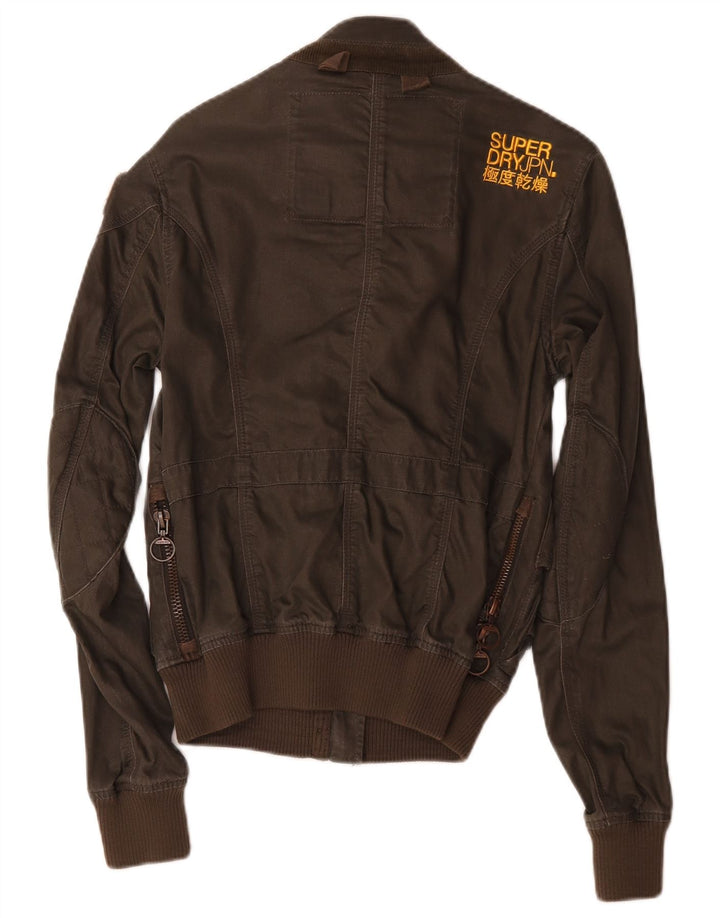 Jaqueta bomber feminina Superdry UK 14 marrom médio