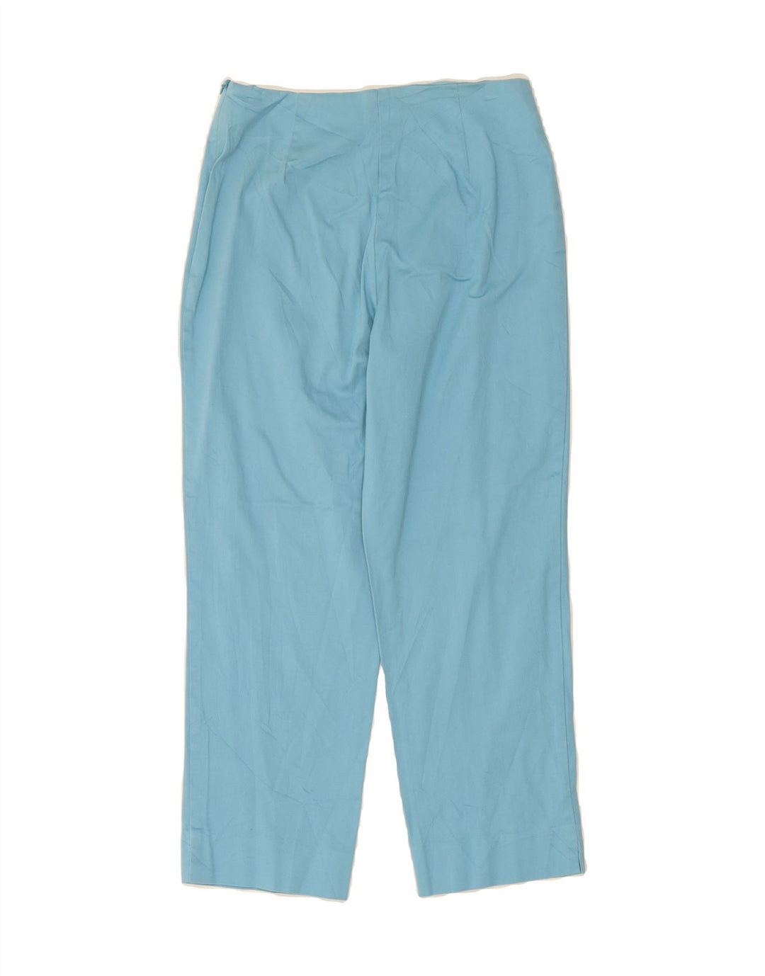 IZOD Womens Straight Cropped Trousers US 6 Medium W28 L23 Blue Cotton Vintage Izod and Second-Hand Izod from Messina Hembry 