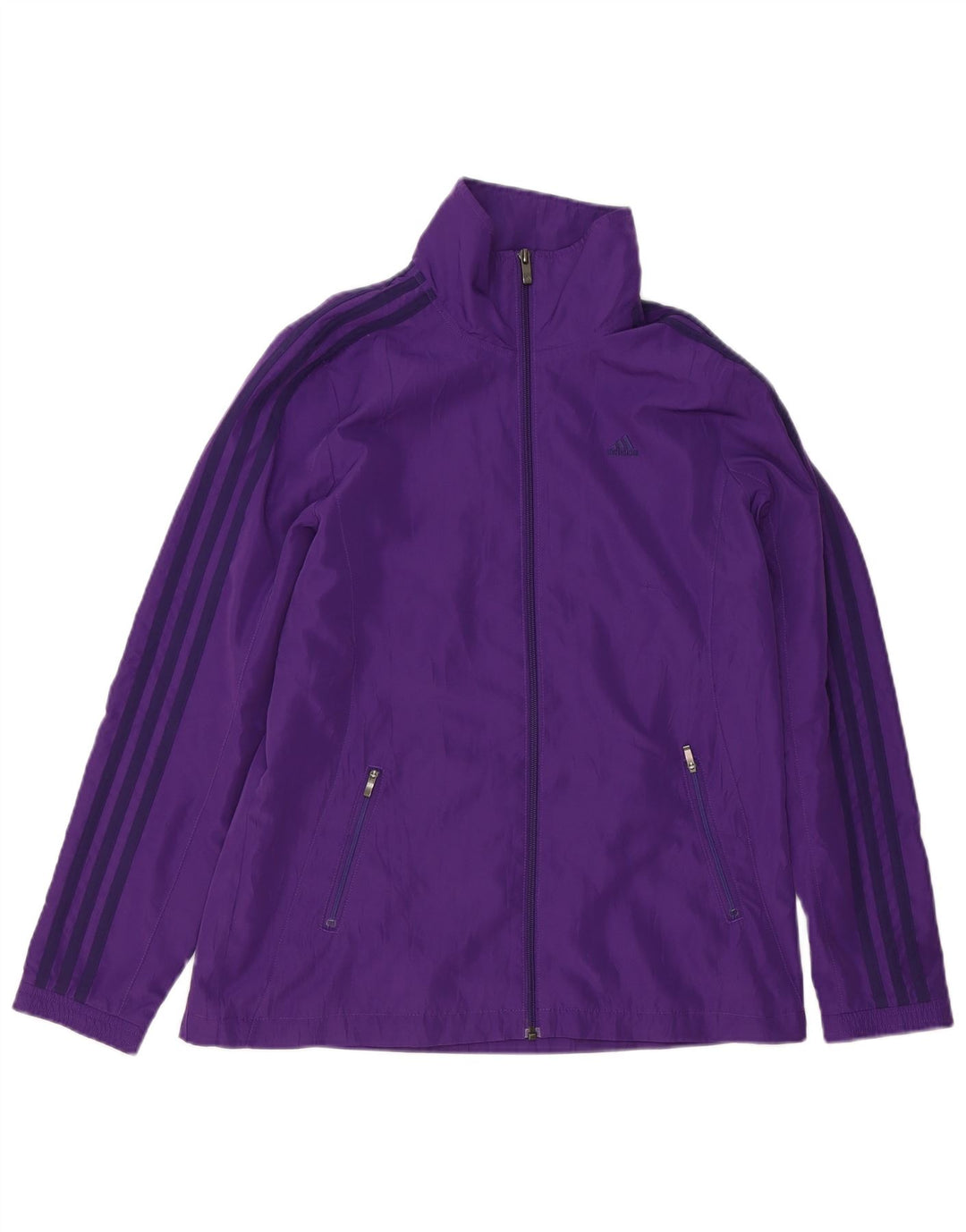 Adidas Womens Rain Jacket UK 14 Grande Roxo Poliéster